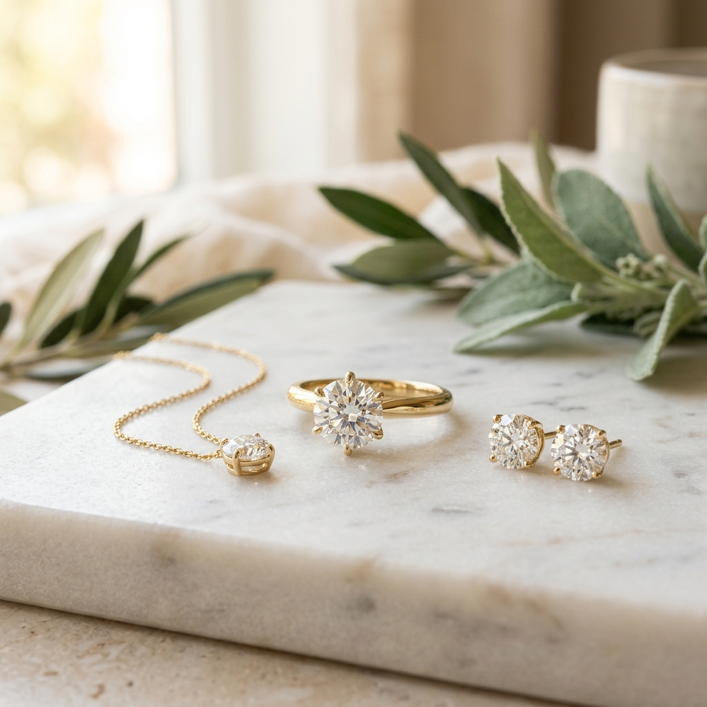 Homepage preview of Lumina Diamonds, a lab-grown diamond jewelry e-commerce store.